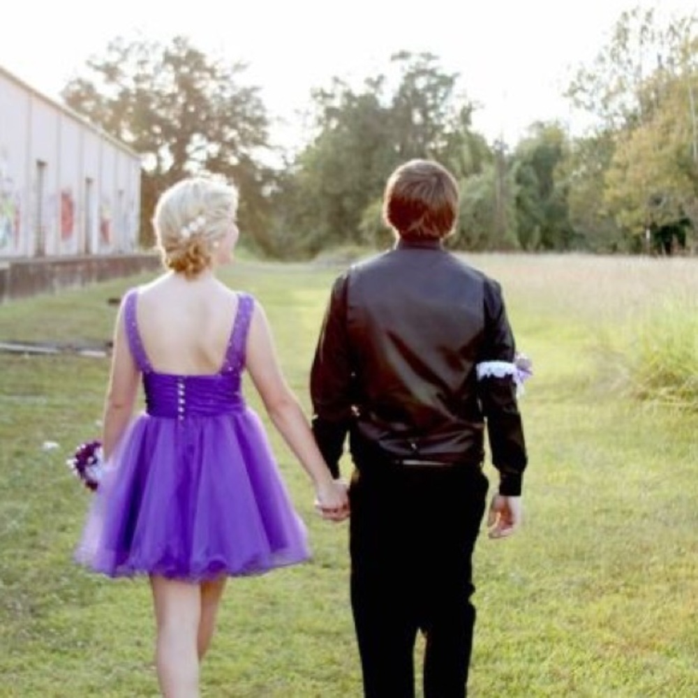 Sherri Hill Royal Purple short cocktail dress size 10